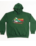 Three Swordsman Zoro Glow-In-The-Dark Embroidered Hoodie