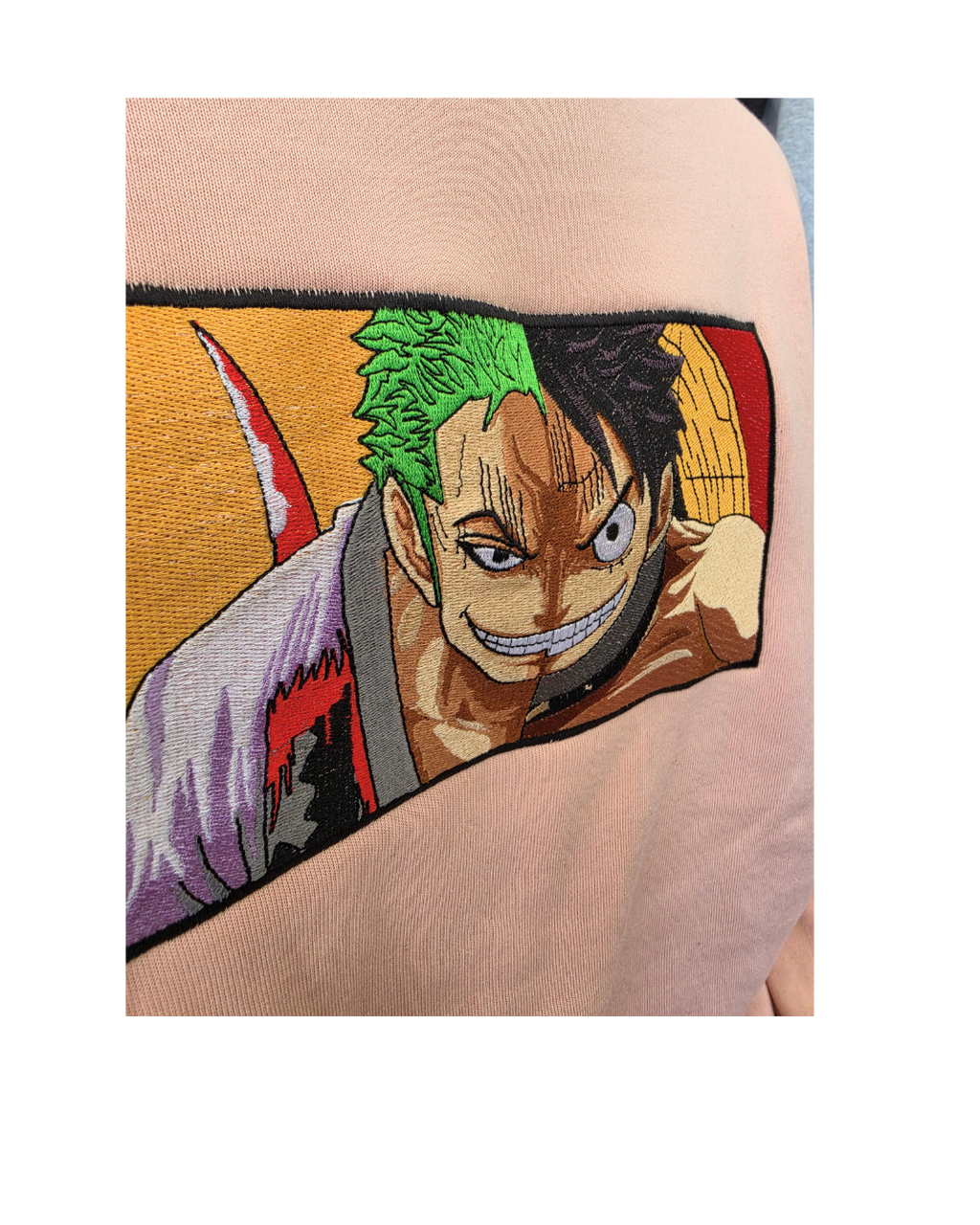 Zoro x Luffy Embroidered Sweatshirt
