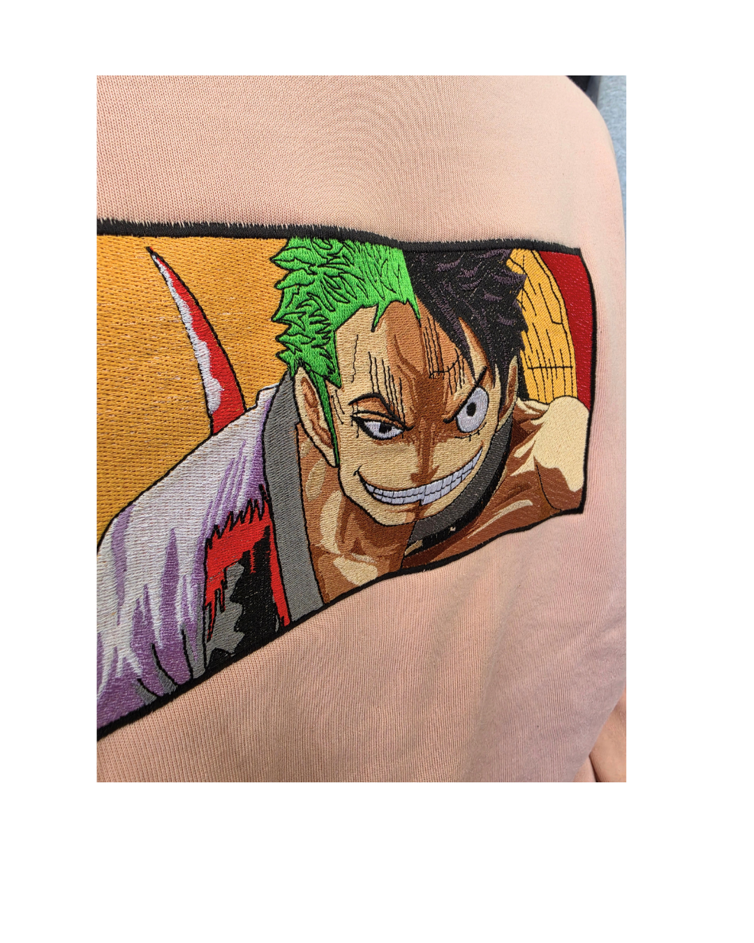 Zoro x Luffy Embroidered Sweatshirt