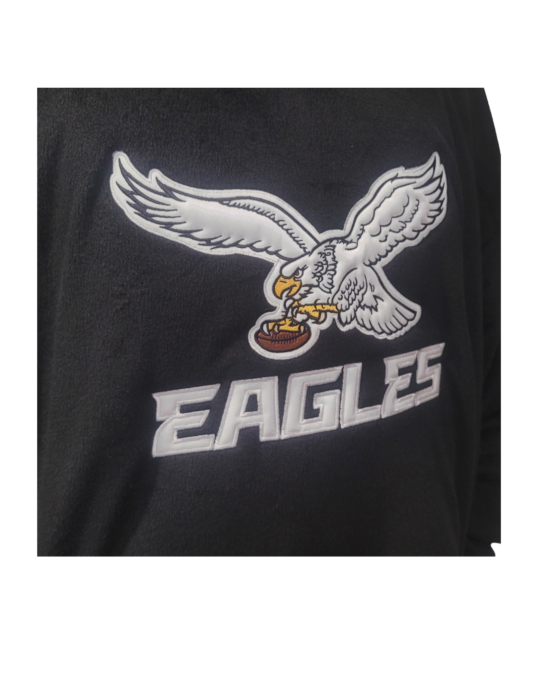 Philadelphia Eagles Embroidered Hooded Wearable Blanket (White Eagle)