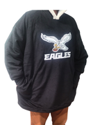 Philadelphia Eagles Embroidered Hooded Wearable Blanket (White Eagle)